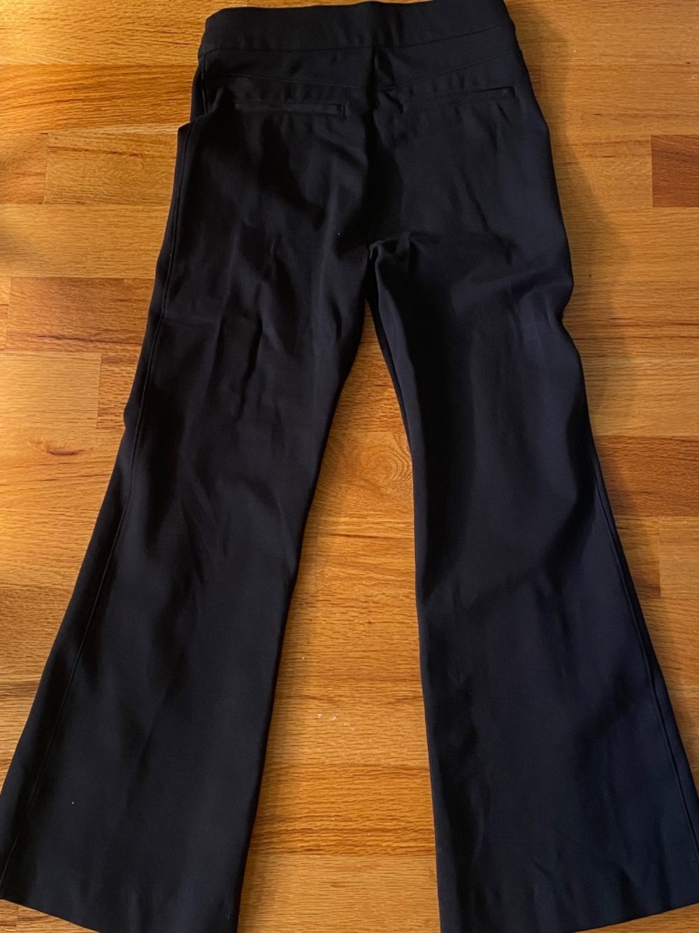Spanx Perfect Pant Flare Leg High Rise Front Seam Ponte Trousers Black Size S - Picture 4 of 11